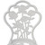 3 Piece Bistro Set Cast Aluminum White A949-42165