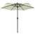 Garden Parasol with LED Lights and Aluminum Pole 106.3" Sand White A949-47353