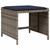 15 Piece Garden Dining Set with Cushions Grey Poly Rattan A949-3277764