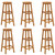 Bar Stools 6 pcs Solid Acacia Wood A949-310287