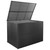 Patio Storage Box Black 59"x39.4"x39.4" Poly Rattan A949-44245