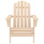 Patio Adirondack Chair with Table Solid Fir Wood A949-315922
