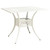 Patio Table White 35.4"x35.4"x28.7" Cast Aluminum A949-315590