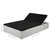 Sun Lounger with Cushion Poly Rattan Black A949-44165