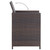 9 Piece Patio Dining Set with Cushions Poly Rattan Brown A949-42526