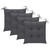 Patio Chairs with Cushions 4 pcs Gray Solid Acacia Wood A949-3061252