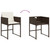 9 Piece Patio Dining Set with Cushions Brown Poly Rattan A949-3278144