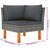 6 Piece Patio Lounge Set with Cushions Poly Rattan Gray A949-3059713
