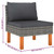 6 Piece Patio Lounge Set with Cushions Poly Rattan Gray A949-3059713