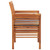 Patio Dining Chairs with Cushions 2 pcs Solid Acacia Wood A949-45970