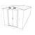Garden Shed 101.2"x192.5"x71.3" Metal Anthracite A949-143350