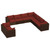 9 Piece Patio Lounge Set with Cushions Brown Poly Rattan A949-3102499