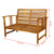 4 Piece Patio Lounge Set with Cushions Solid Acacia Wood A949-41805