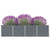 Raised Garden Bed 126"x15.7"x30.3" Galvanized Steel Gray A949-47048