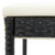 Garden Bar Stools with Cushions 2 pcs Black Poly Rattan A949-313435