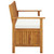 Patio Storage Bench Solid Acacia Wood 47.2"x24.8"x33.1 A949-44126