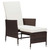2 Piece Patio Lounge Set with Cushions Poly Rattan Brown A949-310232