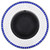 Mosaic Fire Pit Blue and White 26.8" Ceramic A949-46720