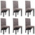 Dining Chairs 6 pcs Taupe Fabric A949-277261