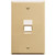 Faceplate angled 1-gang 1-port ivory C403-TDICC-IC107DA1IV