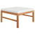 4 Piece Patio Lounge Set with Cream Cushions Solid Teak Wood A949-3087250