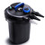 Bio Pressure Pond Filter with 13W UV-C Light 2642 GPH Pond Filter System - Color: Black D681-EP21559
