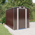 Garden Shed Dark Brown 75.6"x107.9"x87.8" Galvanized Steel A949-3147461