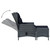 9 Piece Patio Dining Set with Cushions Poly Rattan Dark Gray A949-3060157