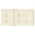 Garden Lowback Chair Cushions 6 pcs Cream 39.4"x19.7"x1.2" Oxford Fabric A949-314133