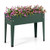 Raised Garden Bed Elevated Metal Gardening Box with Legs-Green - Color: Green D681-GT4399GN