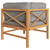2-seater Patio Bench with Dark Gray Cushions A949-3068855