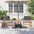 Patio Chairs with Cushions 2 pcs Black Poly Rattan&Solid Wood A949-368711