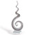20" Clear and Brown Murano Glass Modern Abstract Tabletop Sculpture N270-375760