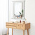 Wall-Mounted Multipurpose Vanity Mirror with Shelf-White - Color: White D681-HW61553WH