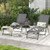 2 Piece Patio Folding Chaise Lounge Chairs Recliner with 6-Level Backrest-Gray - Color: Gray D681-NP11397GR-2