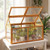 Wood Cold Frame Greenhouse Raised Flower Planter Protection with Adjustable Roof-Orange B593-GT4594