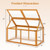 Wood Cold Frame Greenhouse Raised Flower Planter Protection with Adjustable Roof-Orange B593-GT4594