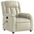 Massage Recliner Chair Cream Faux Leather A949-3206241