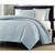 Full / Queen size Quilted Bedspread Coverlet with 2 Shams in Light Blue Q280-FQLB688414