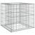 Gabion Basket Silver 27.6"x27.6"x25.6" Galvanized Iron A949-364850