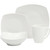 16 Pieces - White Square Porcelain Dinnerware Set - Service for 4 Q280-DFKJGH5676578