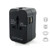 Color: Black - Worldwide Power Adapter and Travel Charger with Dual USB ports that works in 150 cou K290-1193666940