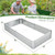 Metal Galvanized Raised Garden Bed with Open-Ended Base-6 x 3 ft - Color: Silver - Size: 6 x 3 ft D681-GT4047SR