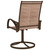Patio Swivel Chairs 2 pcs Textilene and Steel Brown A949-312278