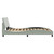 Bed Frame without Mattress "Hanko" Light Gray 53.9"x74.8" Velvet A949-3207877