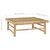 3 Piece Patio Lounge Set with Dark Gray Cushions Bamboo A949-313150