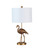 26" Antiqued Gold Resin Flamingo Table Lamp N270-468773