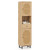 67 Inch Tall Bathroom Cabinet PE Rattan Floor Cabinet with 2 Doors-Natural - Color: Natural D681-JV11799NA