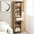 67 Inch Tall Bathroom Cabinet PE Rattan Floor Cabinet with 2 Doors-Natural - Color: Natural D681-JV11799NA