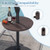20 Inch Outdoor Adjustable Umbrella Table for 2 Sizes Patio Umbrella Pole-Coffee - Color: Coffee D681-NP12727CF
